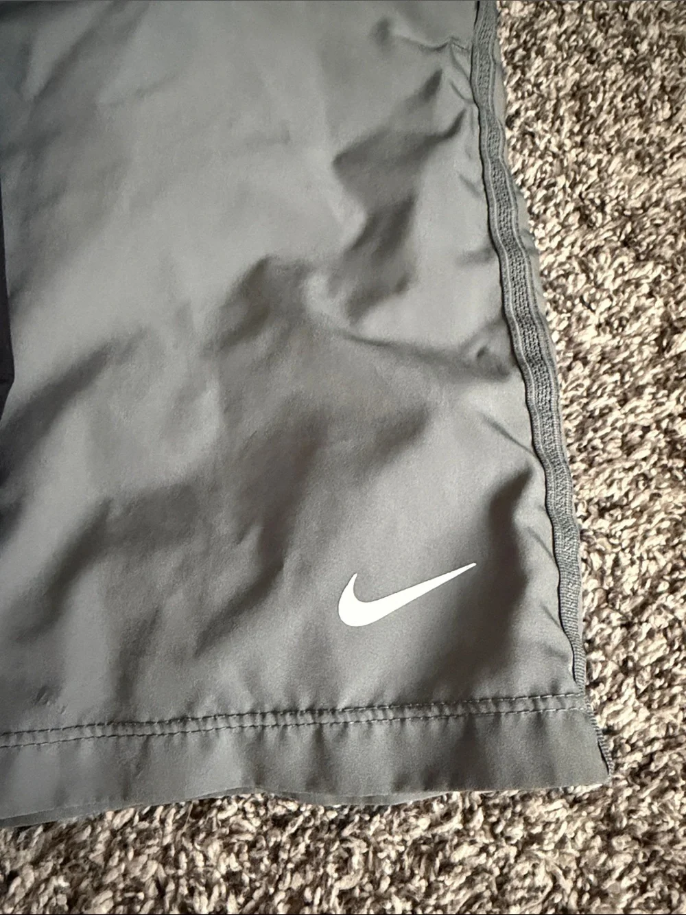 Nike Boys' Athletic Shorts in Black and Light Gray